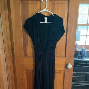 H&M short-sleeved long button down dress